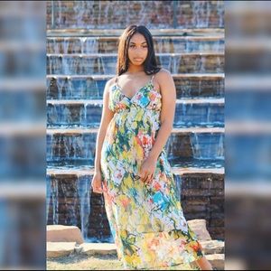 LARGE Multicolored Maxi Dress